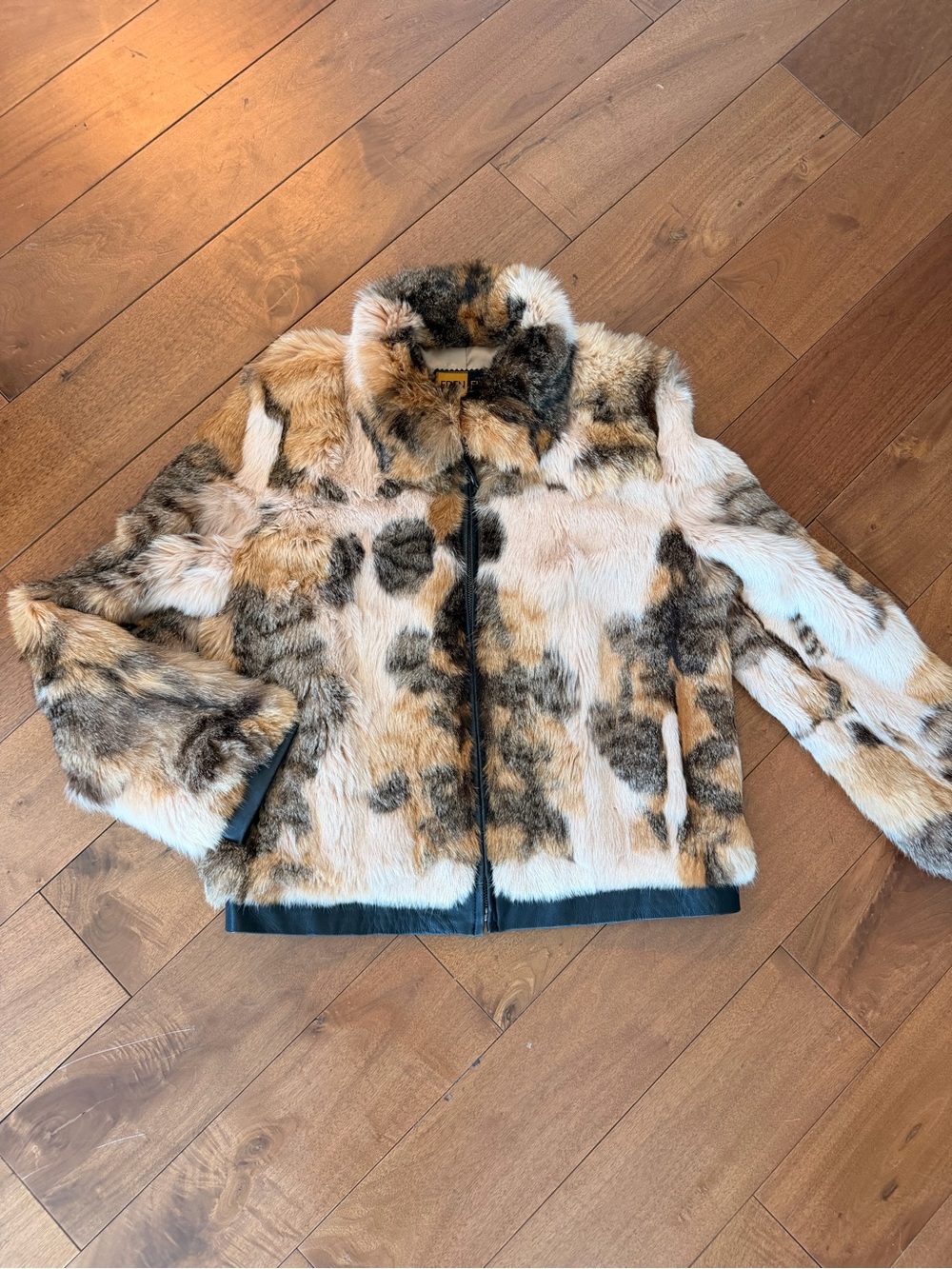 Excellent condition vintage Pierre Cardin Multicolor Mink Fur Jacket